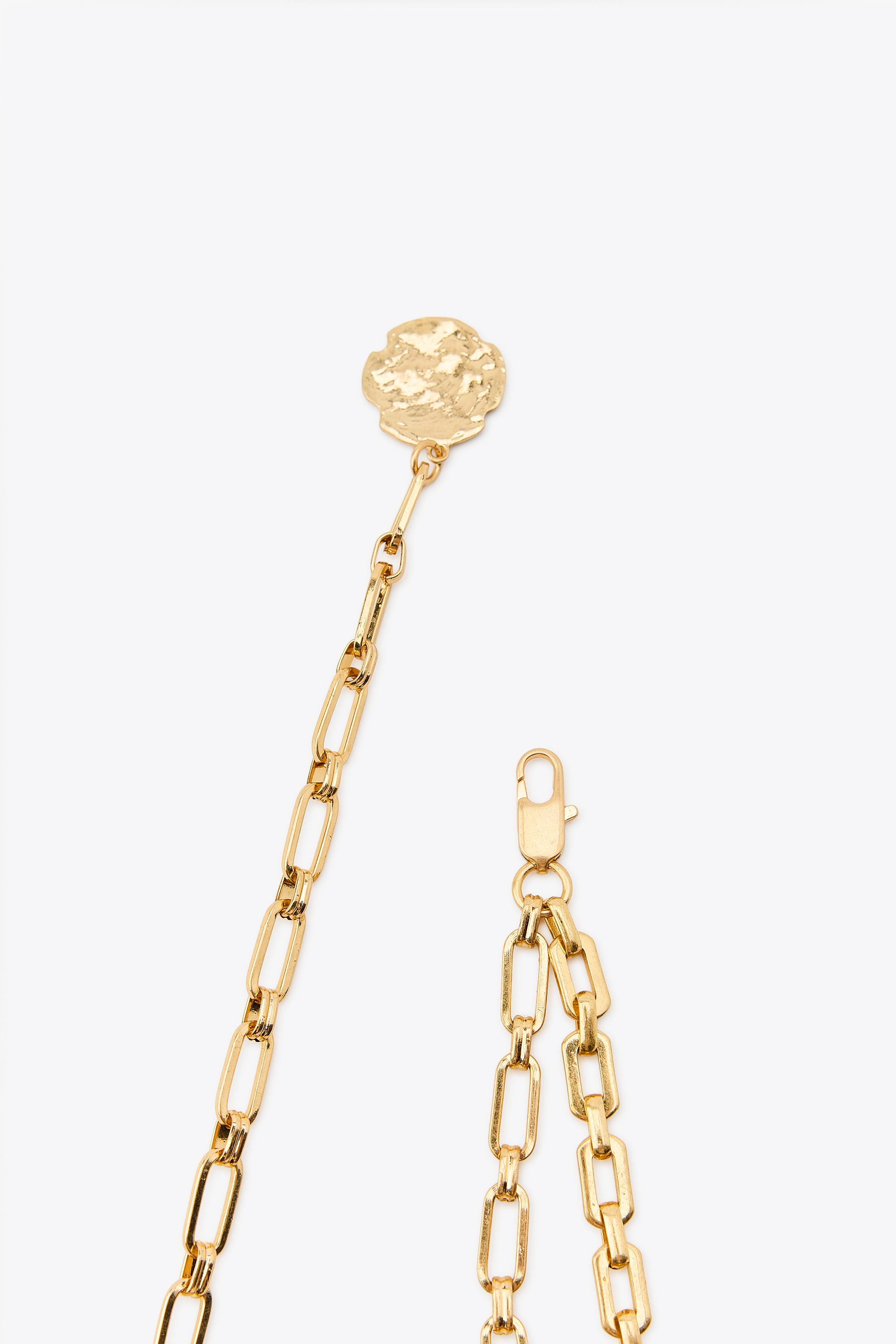 国内発送★ZARA★メタル コイン ベルト メタルバックル付きレザーベルト - ブラック | ZARA Japan / 日本