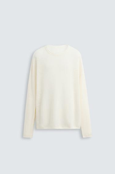 SUÉTER COM TEXTURA RELAXED FIT - Cru da Zara