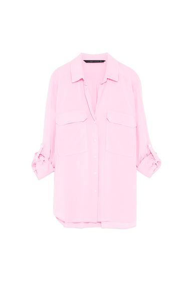 FLOWING BLOUSE WITH POCKETS