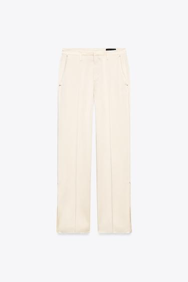 ZW COLLECTION: ТІЛМЕЛЕРІ БАР СӘТЕН ШАЛБАР - Піл сүйегі Zara компаниясынан