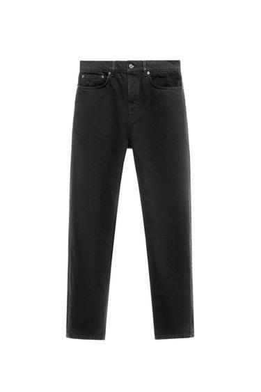 JEANS STRAIGHT ANKELFIT - blå/sort fra Zara