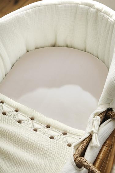 DRAP-HOUSSE COUFFIN ET MINI-BERCEAU (LOT DE 2) - écru-blanc de Zara - Image 5