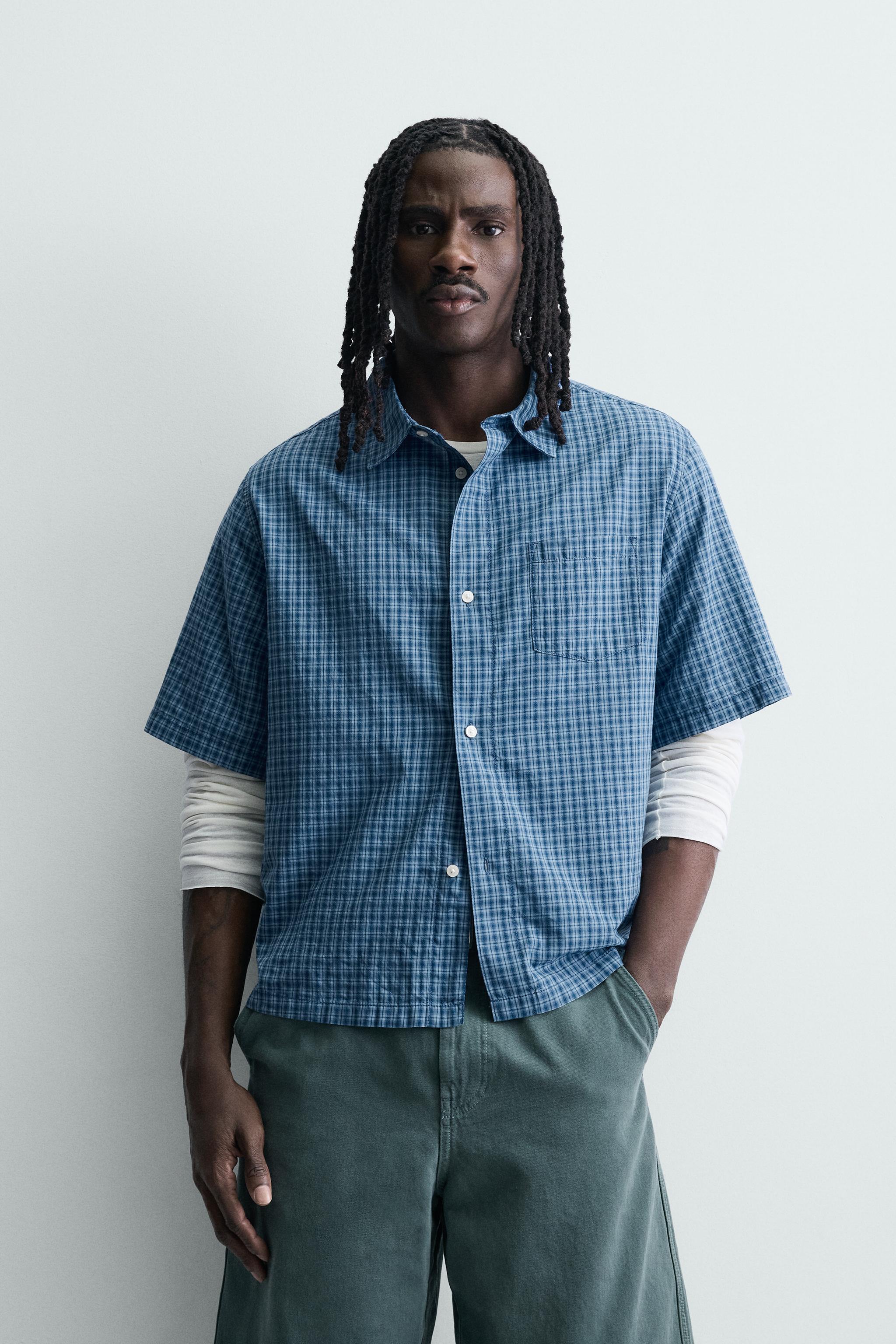 BOXY FIT PLAID SHIRT