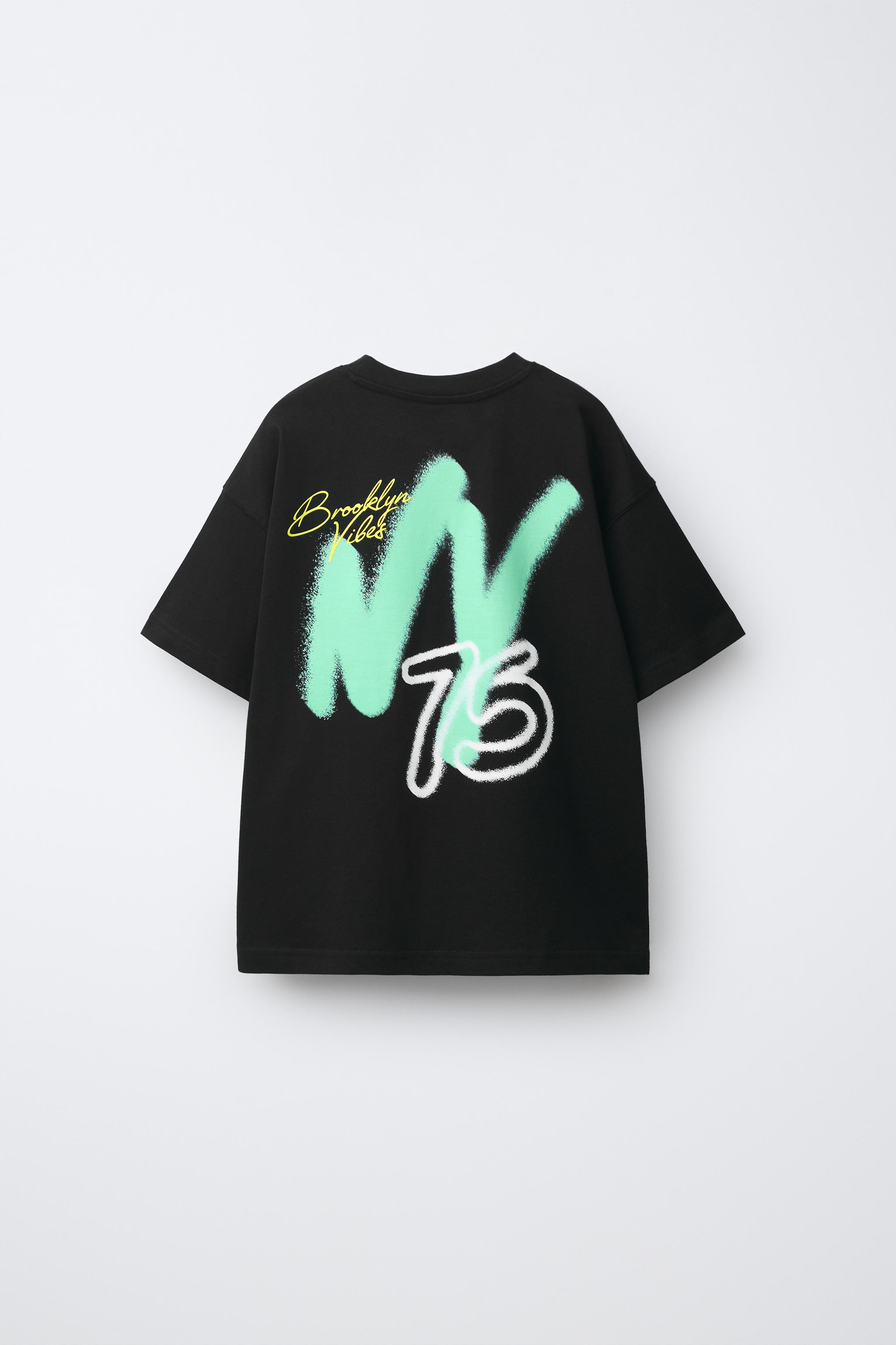 Детские футболки Zara GRAFFITI PRINT T-SHIRT — фото 3