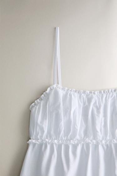 TOP DÉTAIL FRONCÉ - Blanc de Zara - Image 1