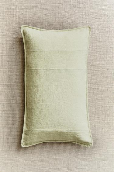 HOUSSE DE COUSSIN PLISSÉE - Vert clair de Zara - Image 5