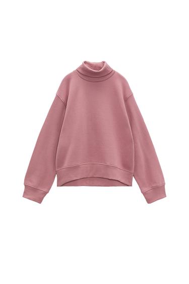 SWEATSHIRT WITH HIGH NECK