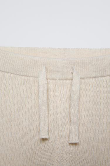 PANTALON DE JOGGING EN MAILLE - Beige clair de Zara - Image 2