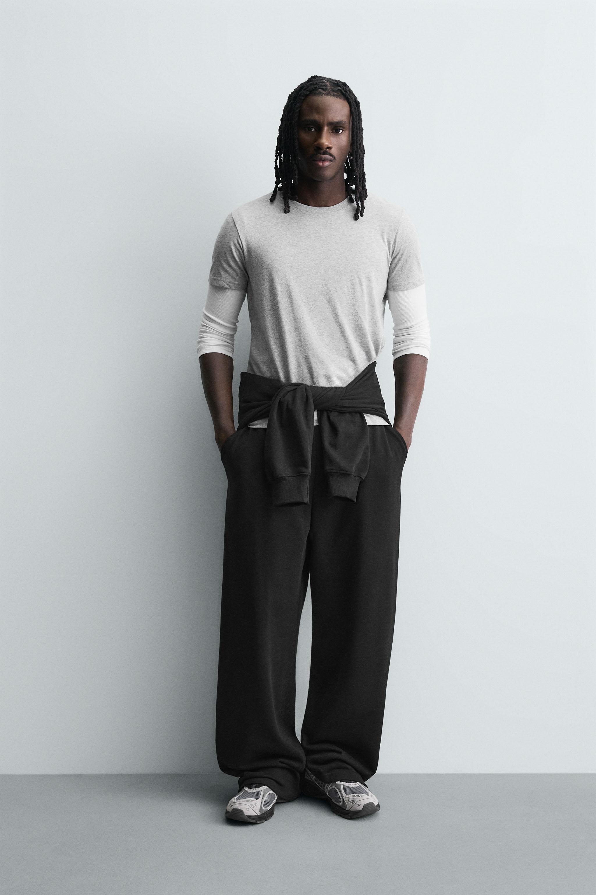 Мужские брюки Zara BASIC RELAXED FIT SWEATPANTS