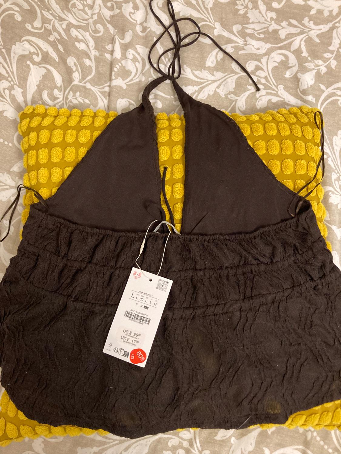 TEXTURED HALTER TOP - Image 3