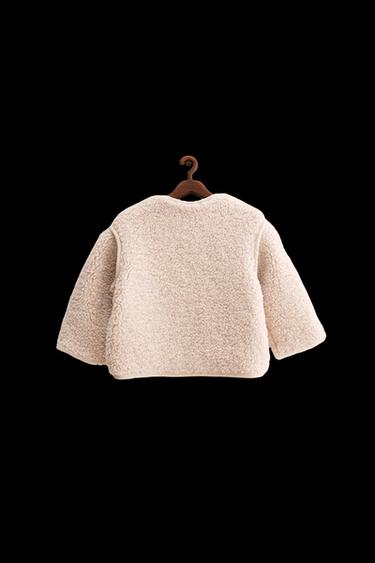 Zara ZARA TIMELESS - FLEECE JACKET - Ecru