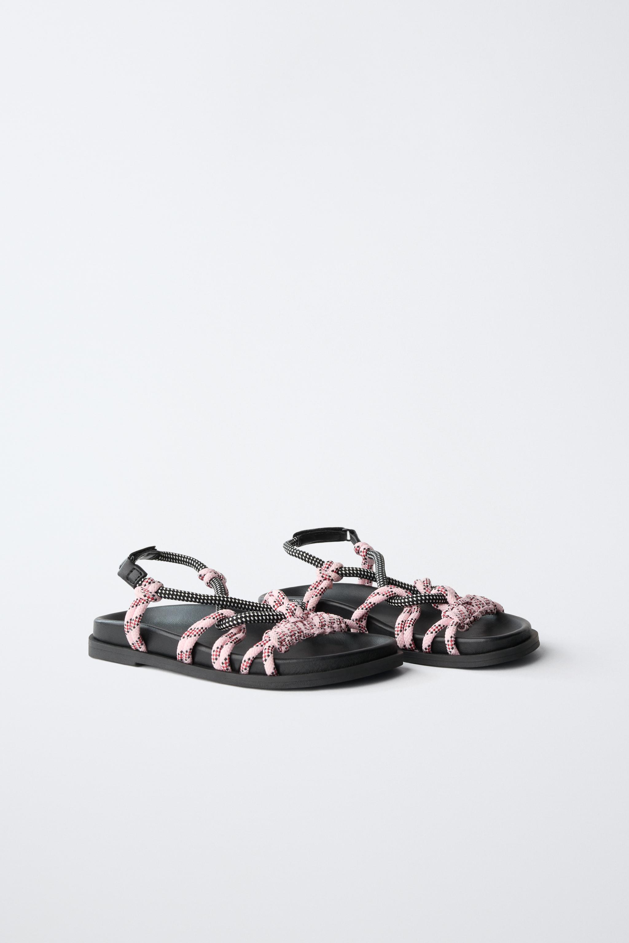 ROPE SANDALS — Black