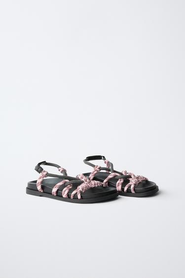 ROPE SANDALS - Black by Zara - Image 1