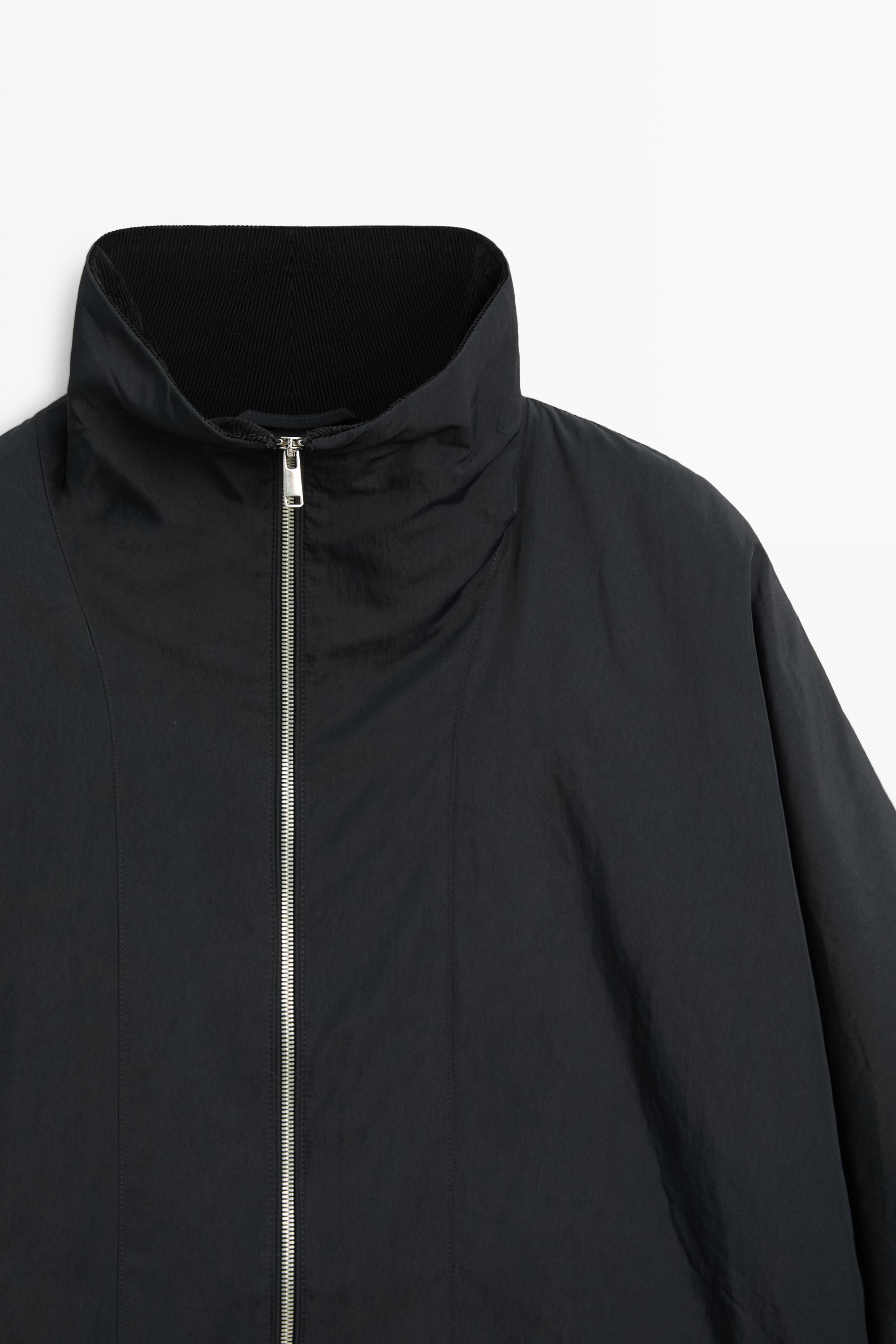 Parka matelassée col en velours côtelé