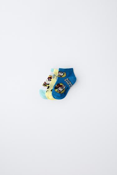 Zara THREE-PACK OF MICKEY MOUSE © DISNEY LOW-CUT SOCKS - Blue