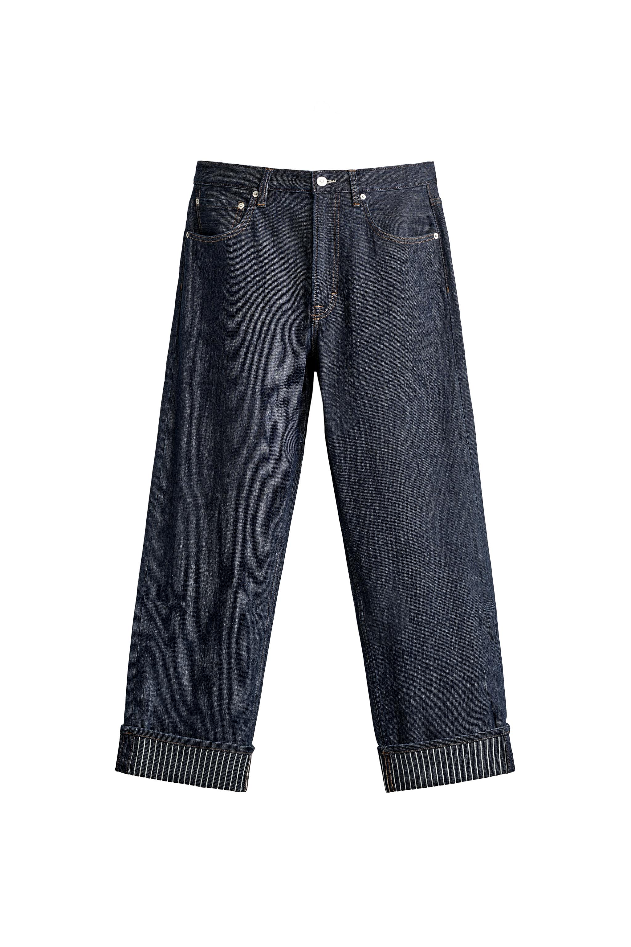 JEANS STRAIGHT FIT VUELTA CONTRASTE