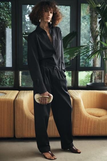 תיק בצורת קובייה עם הידוק זהוב - לבן של Zara