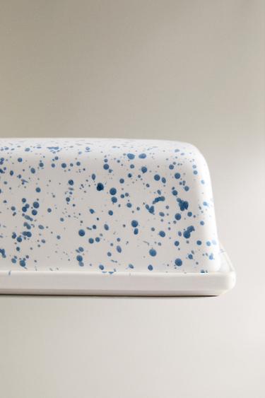 BEURRIER EN GRÈS TACHETÉ - Bleu de Zara - Image 4
