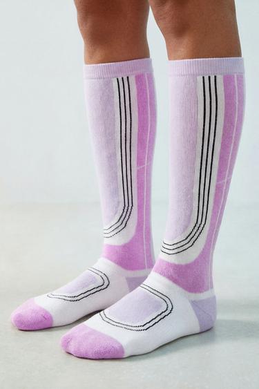 Zara LONG THERMAL SOCKS SKI COLLECTION - Pink