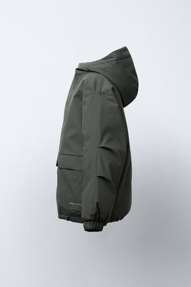 DOUDOUNE 50% PLUME ET 50% DUVET DÉPERLANTE ÉTIQUETTE - Plomb foncé de Zara - Image 2