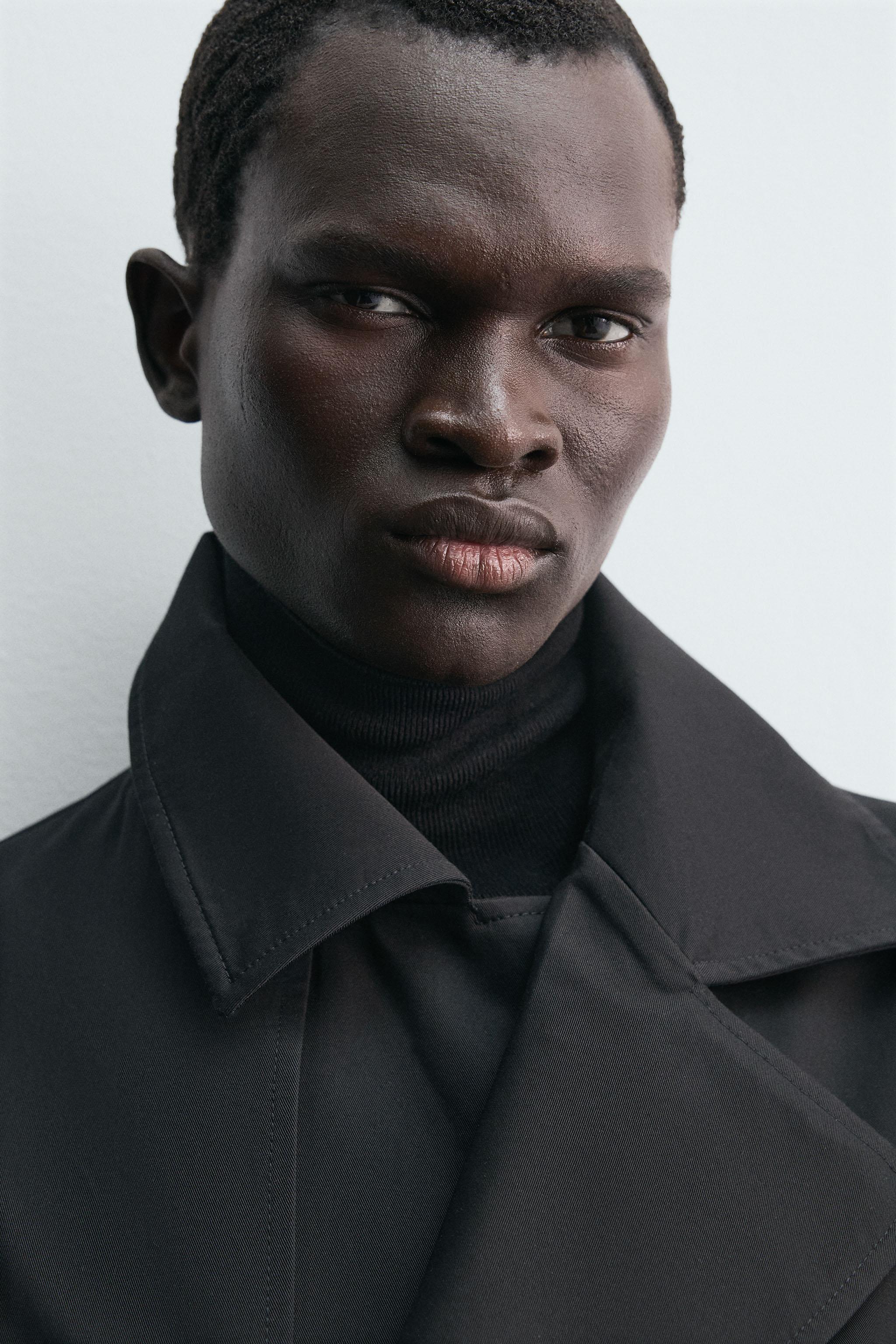 撥水加工マントコート トレンチコート - ブラック | ZARA Japan / 日本