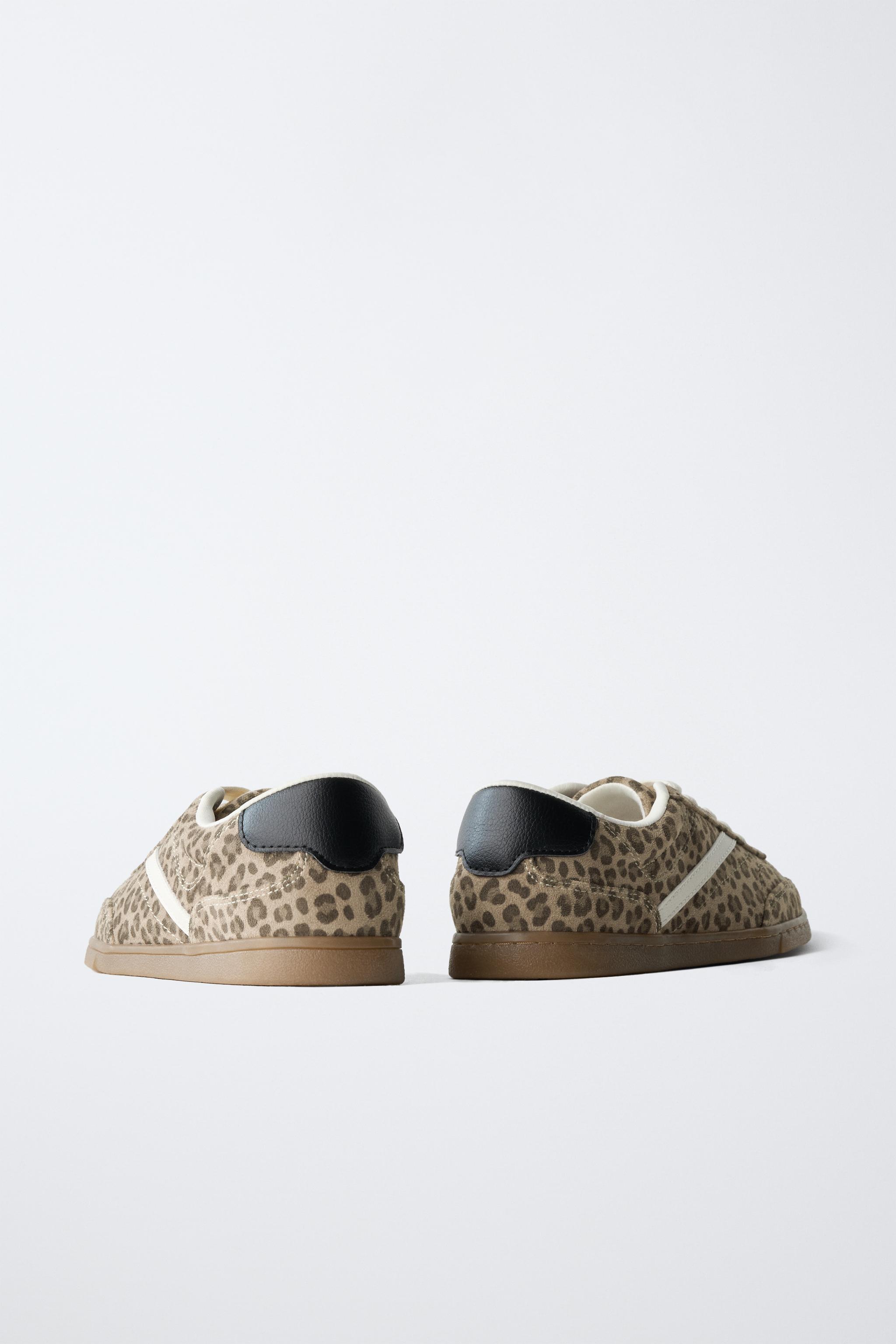 Детские кроссовки Zara LEOPARD SNEAKERS — фото 7