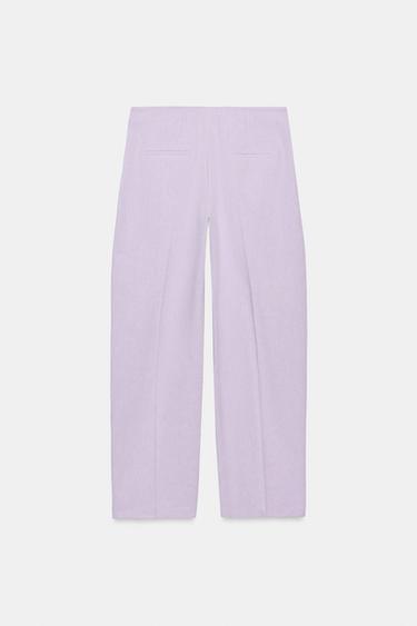 PANTALON BALLOON ZW COLLECTION - Mauve de Zara - Image 6