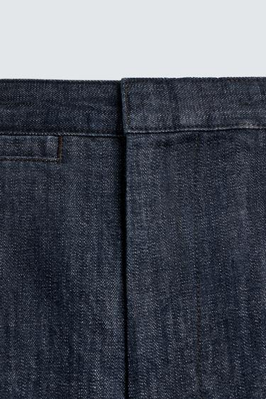 BARREL FIT DENIM CHINOS - Indigo by Zara - Image 8