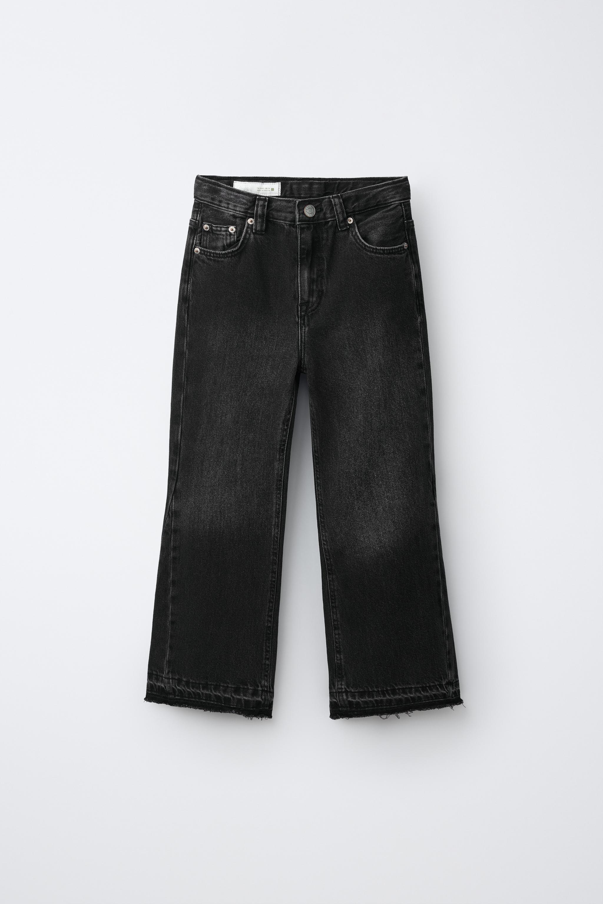 RAW HEM FLARE JEANS