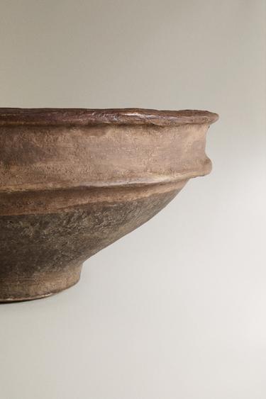 BOL DÉCORATIF PAPIER MÂCHÉ - Marron de Zara - Image 3