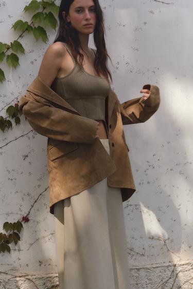TOP STYLE CORSET STRUCTURÉ - Marron / Taupe de Zara - Image 3