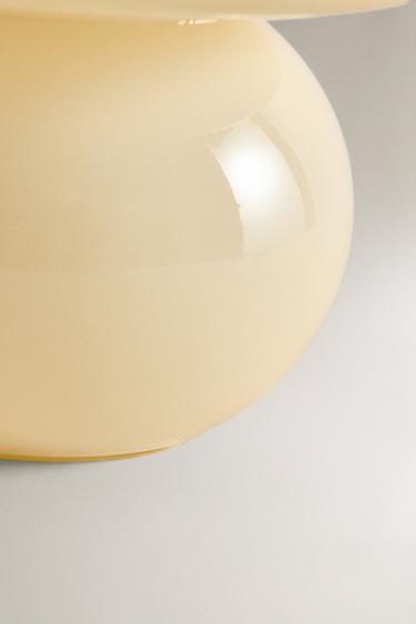 GLASS TABLE LAMP - Ecru by Zara - Image 3