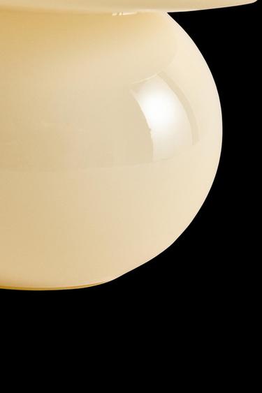 TISCHLAMPE AUS GLAS - Cremefarben von Zara