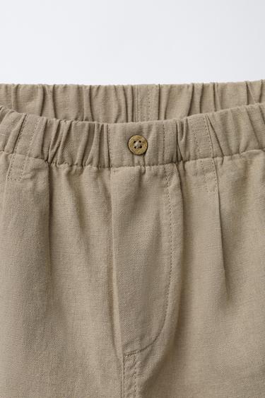 PANTALON STRAIGHT - Beige clair de Zara - Image 2