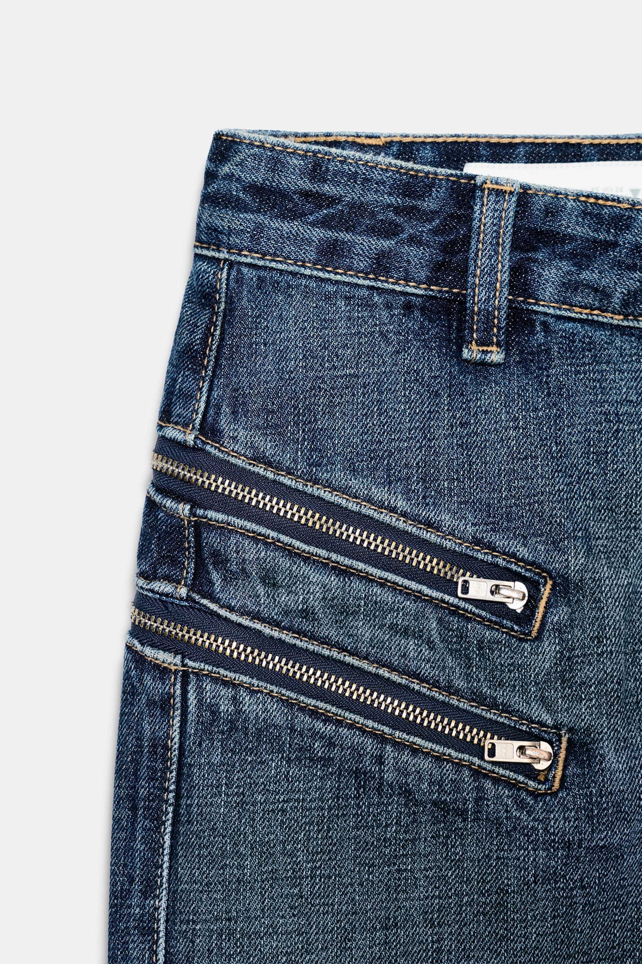 JUPE EN JEAN TRF ZIPS