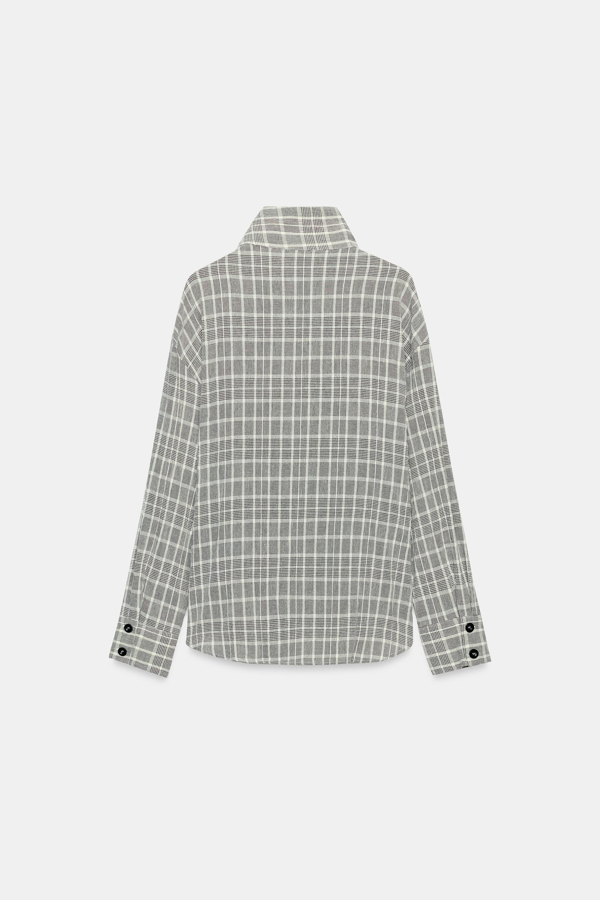 CHEMISE CROISÉE À CARREAUX