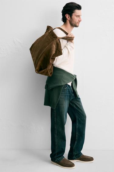 MOCASÍN PIEL CASUAL - Marrón de Zara