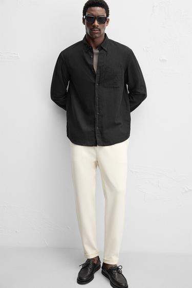 EASY CARE JOGGER WAIST TROUSERS - Mid-ecru de Zara - Image 4