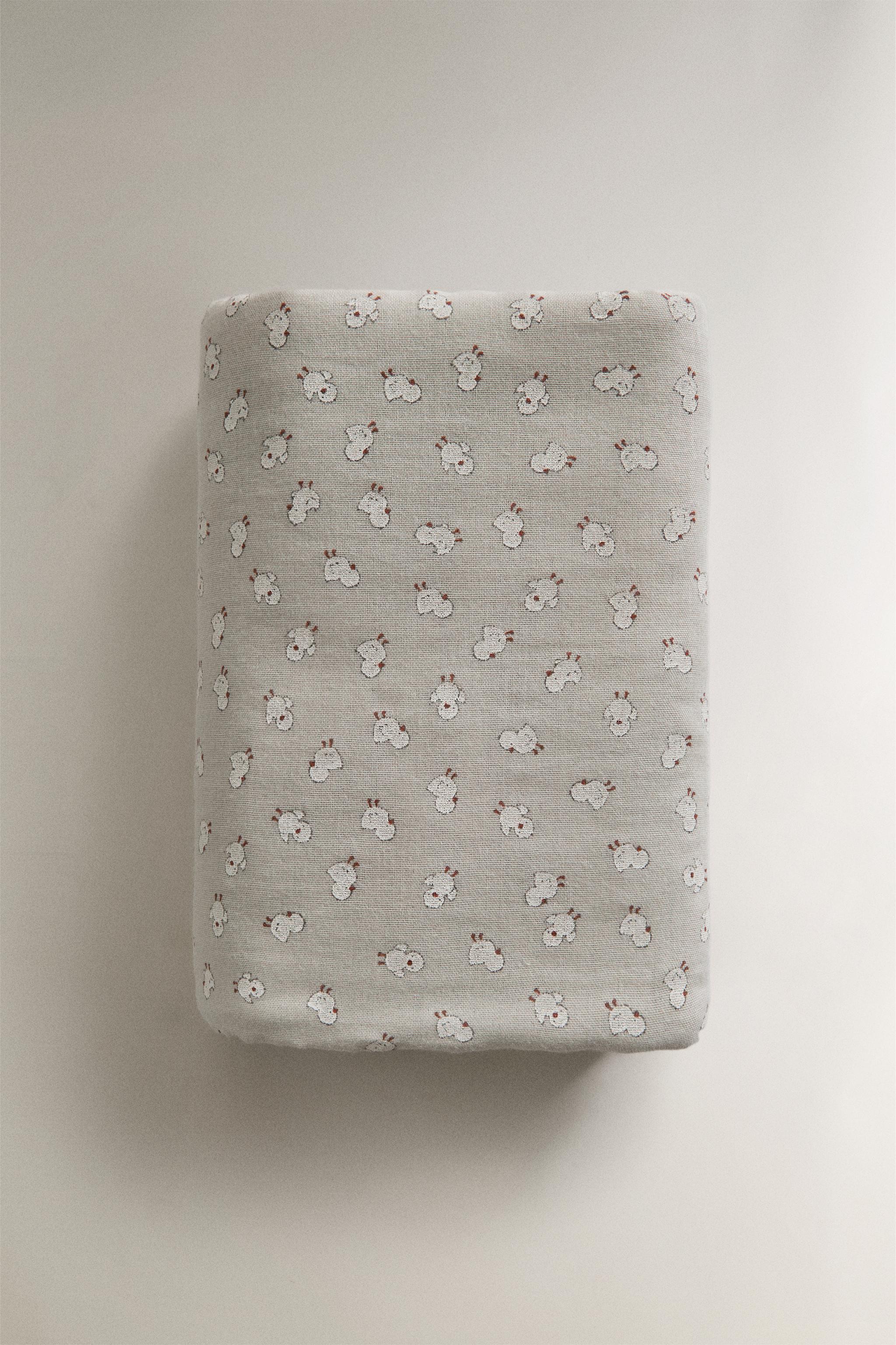 SERVIETTE DE BAIN BÉBÉ GAZE POUSSIN