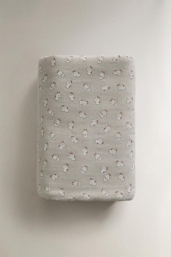 BABY MUSLIN CHICK BATH TOWEL - رمادي الخاص بـ Zara - صورة 0