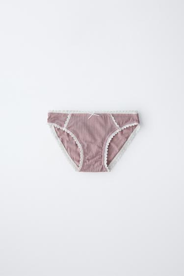 AGES 6-14/ 3-PACK OF LACE BRIEFS - Multicoloured by Zara - Image 2