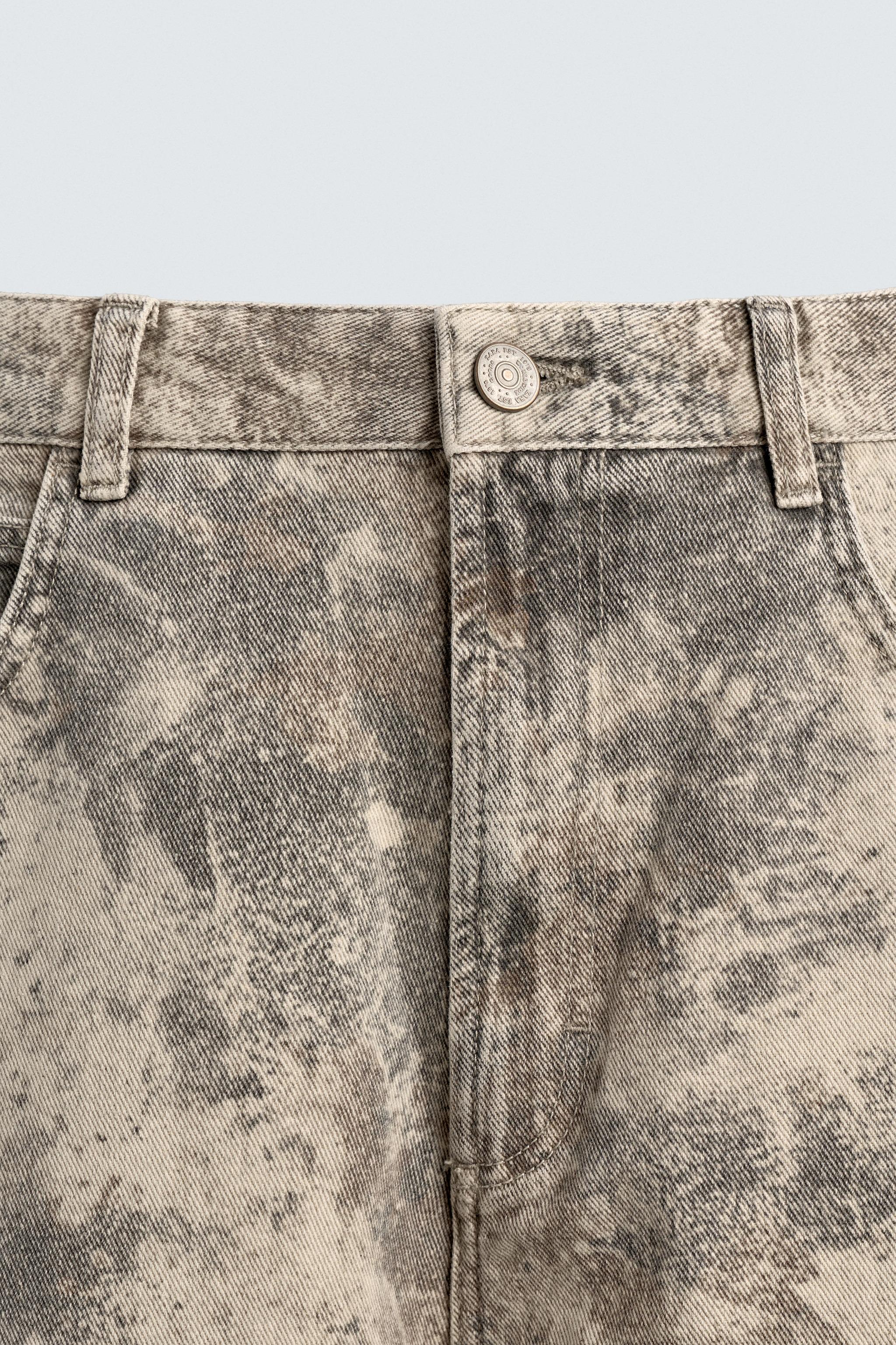 ABSTRACT PRINT BAGGY FIT PANTS