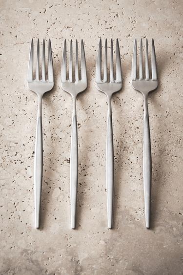 PACK OF FORKS WITH THIN HANDLES (PACK OF 4) - Steel by Zara