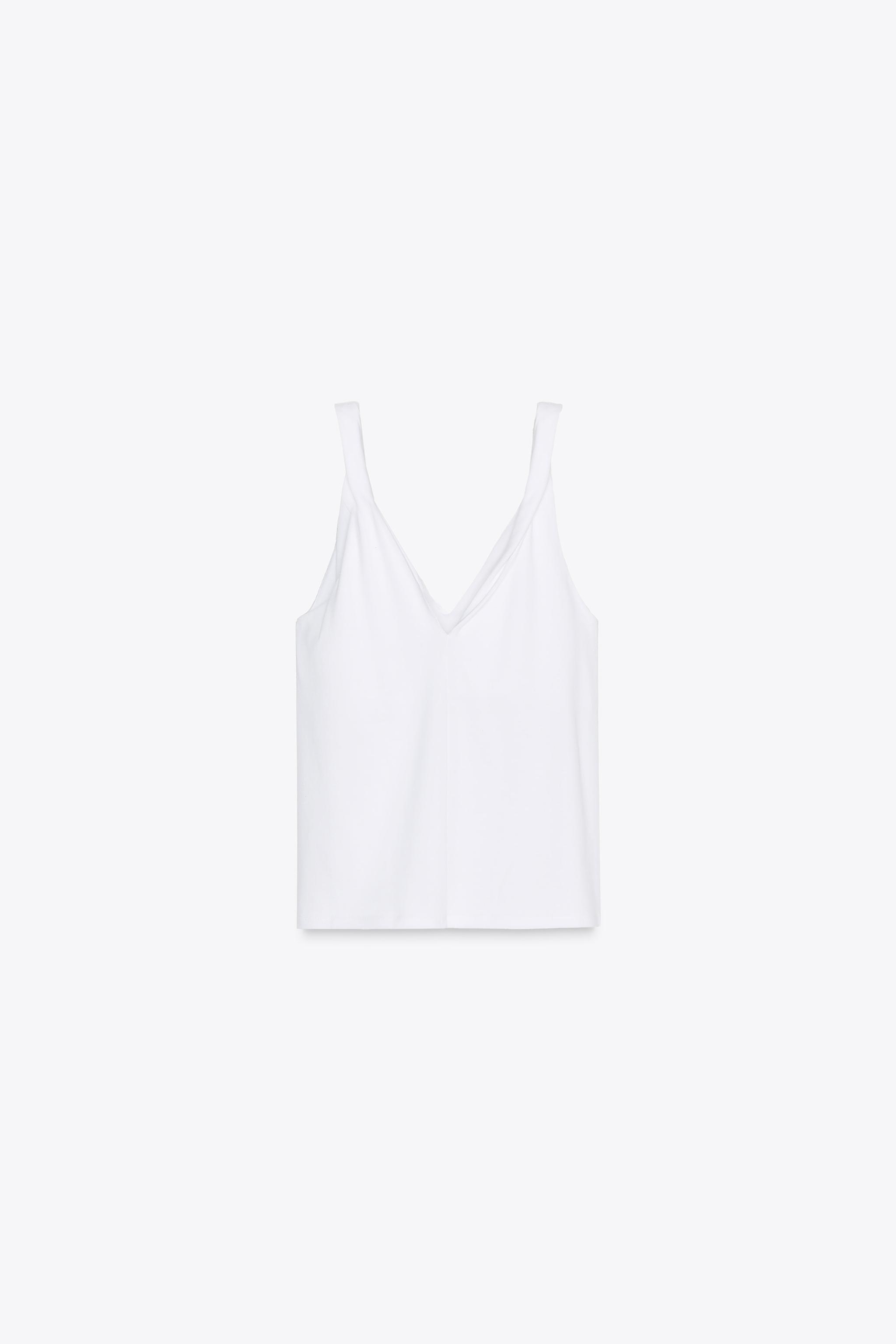 【ZARA】コットンギャザーＴシャツ ホワイト | 0264/008/250 コットンギャザーTシャツ - ホワイト | ZARA Japan / 日本