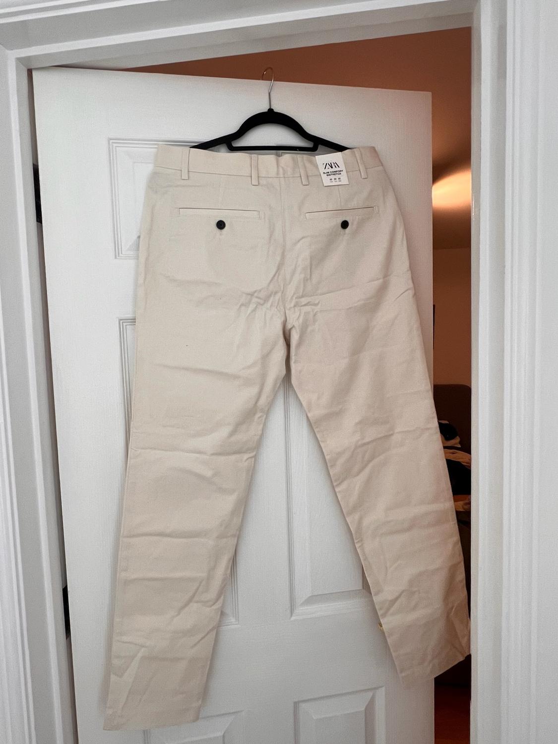 SLIM COMFORT FIT CHINO TROUSERS - Image 2