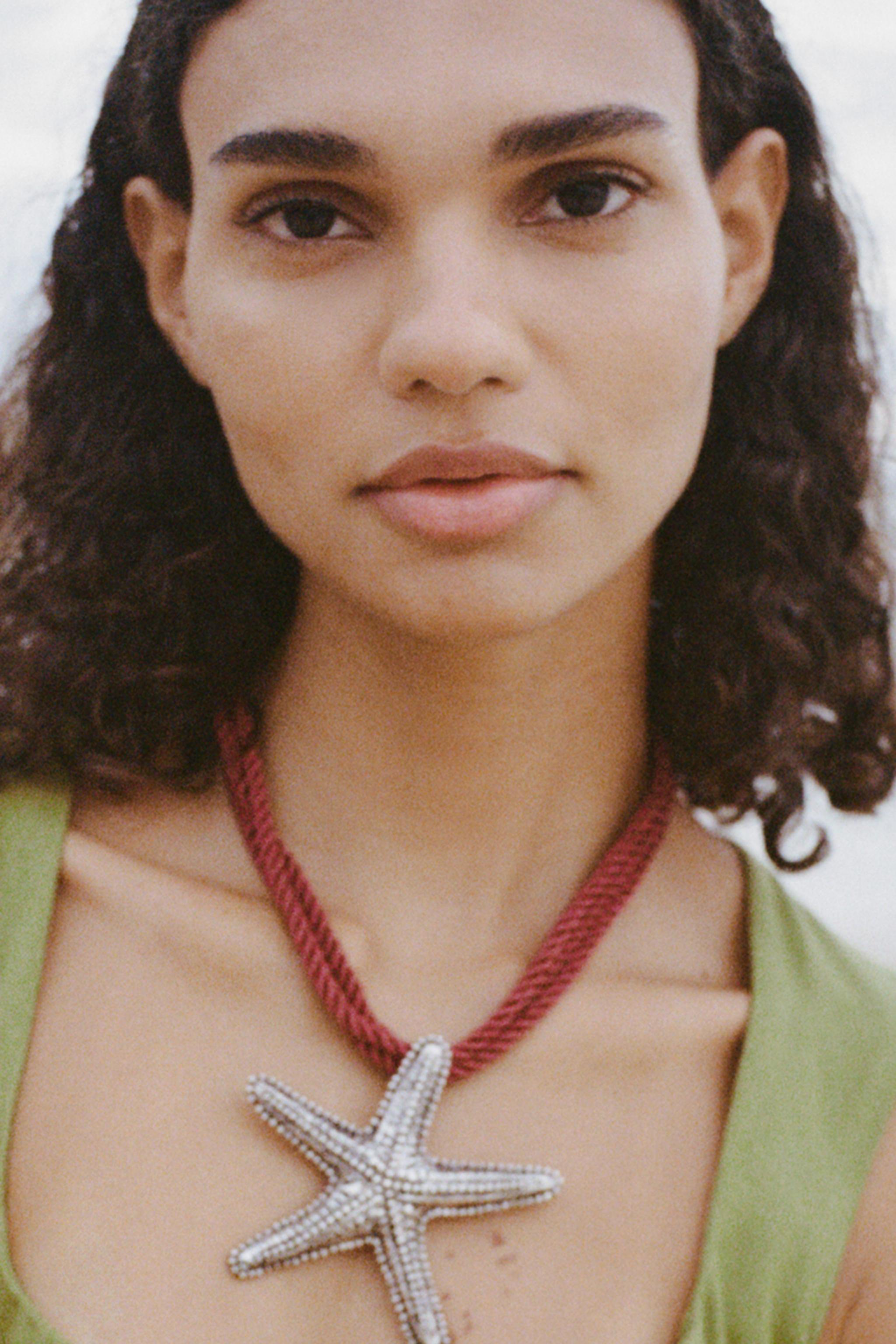 ネックレス・チョーカー [LAN ARCHIVE_official][1078] Suede Rope Star Necklace 투플랜[LAN ARCHIVE] Suede Rope Star Necklace