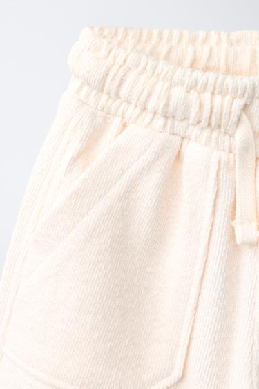 SHORT EN CRÊPE UNIE - Écru de Zara - Image 2