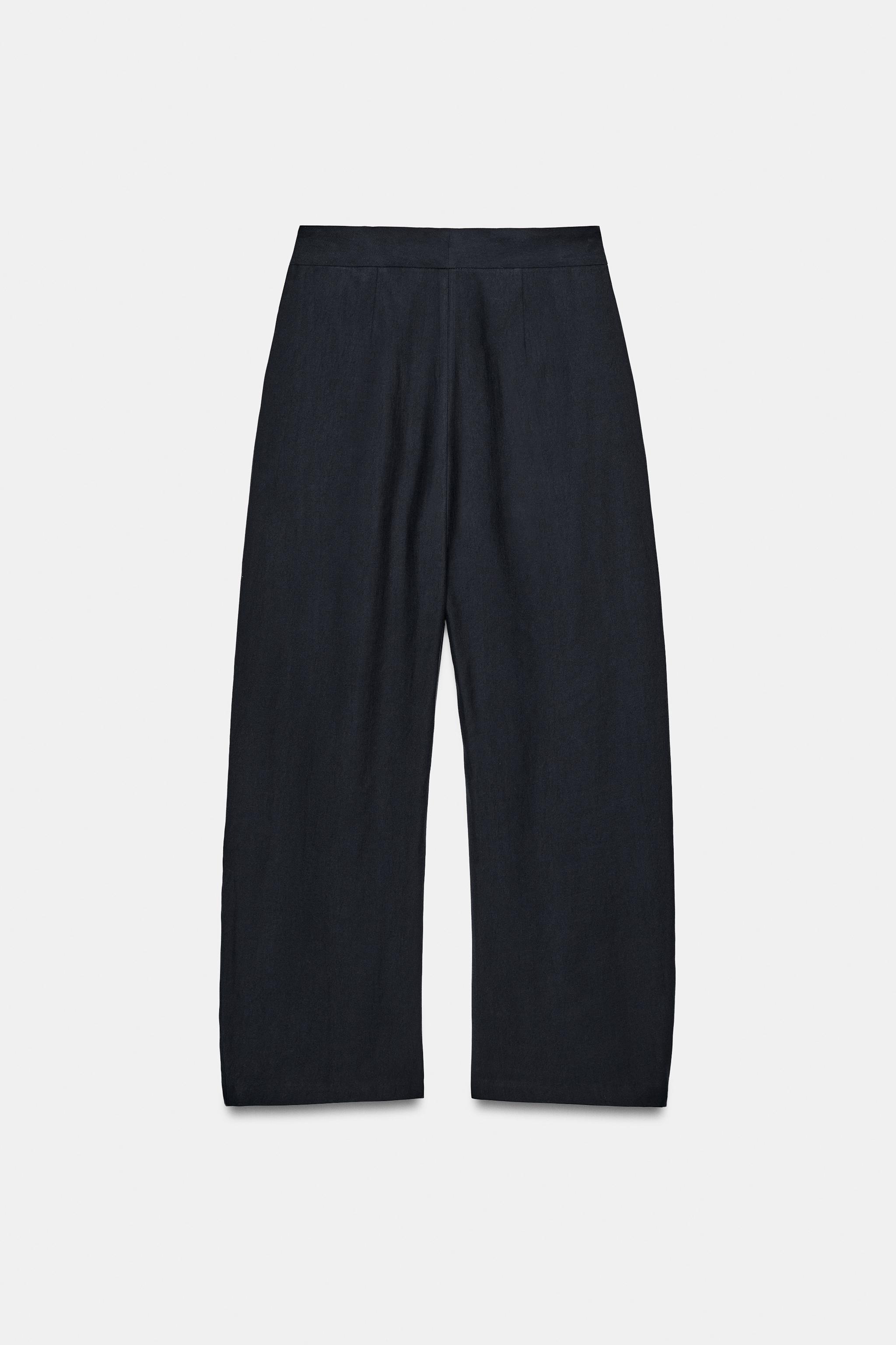 PANTALON WIDE LEG À PINCES ZW COLLECTION