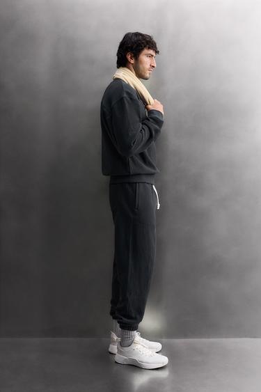 BASIC TRAINING CREWNECK SWEATSHIRT - Navy blue by Zara - Image 3