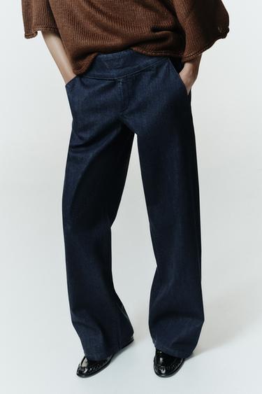 JEANS Z1975 WIDE LEG TIRO BAJO - Azul de Zara